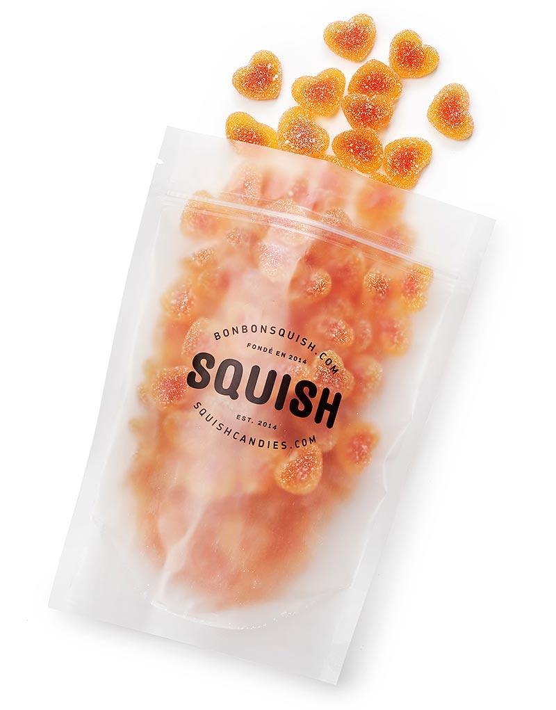Coeurs à la Pêche Acidulés