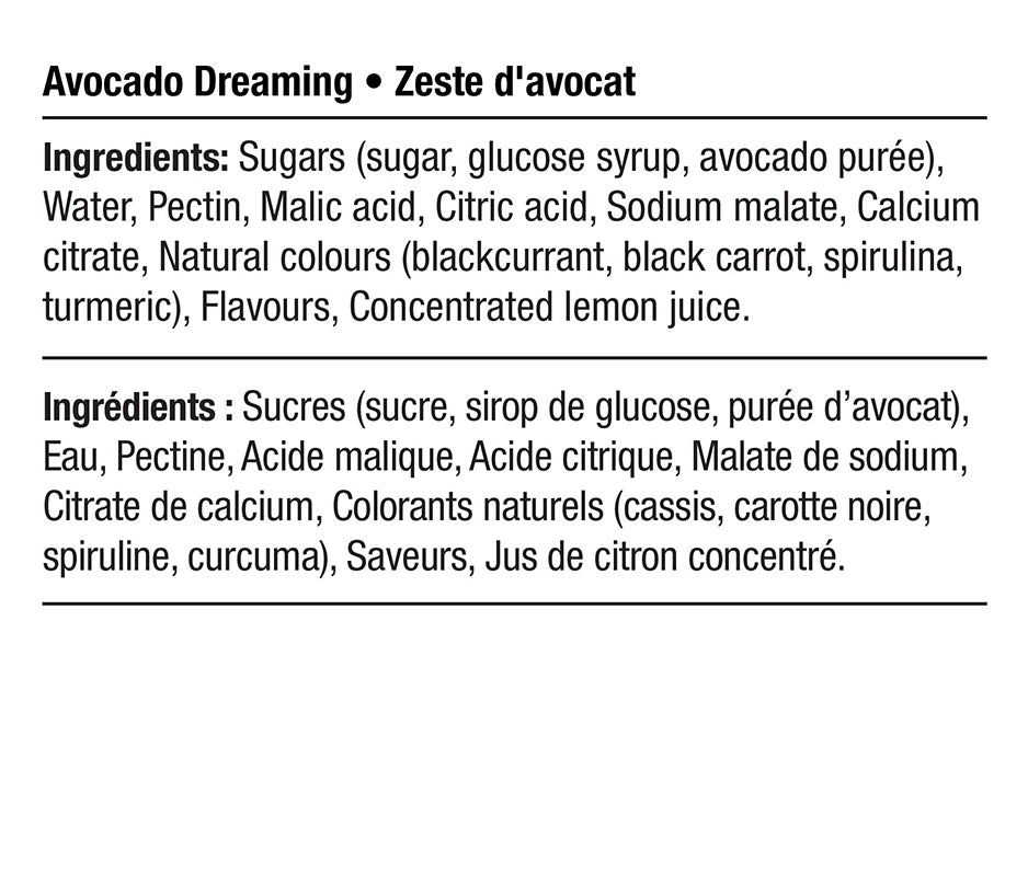 Ingredients - Zeste d'avocat