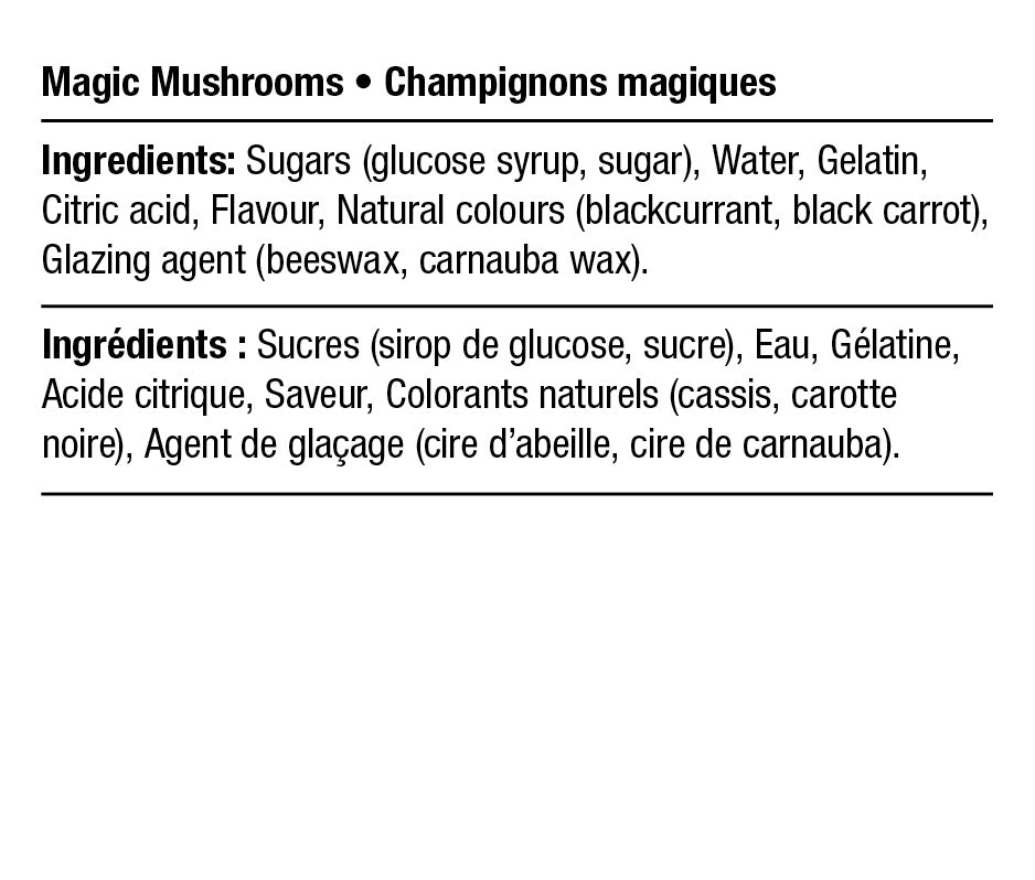 Ingredients - Champignons Magiques