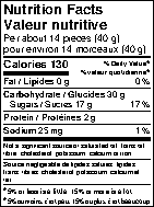 Nutrition Facts - Cuvée d'oursons